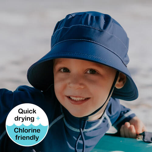 Kids Beach Bucket Hat - Marine