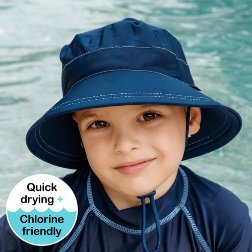 Kids Beach Bucket Hat - Marine