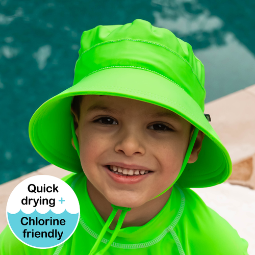 Classic Swim Bucket Beach Hat - Zest