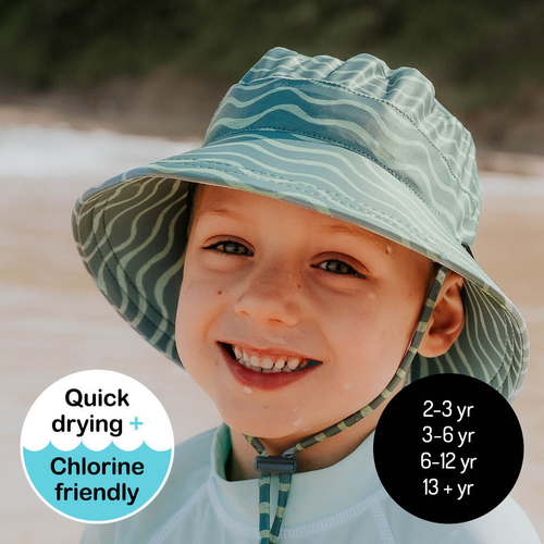 Bedhead Hats Swim Classic Bucket Hat for Toddlers & Kids Rated UPF 50+