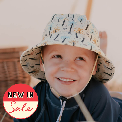 Kids Classic Swim Bucket Beach Hat - Palm