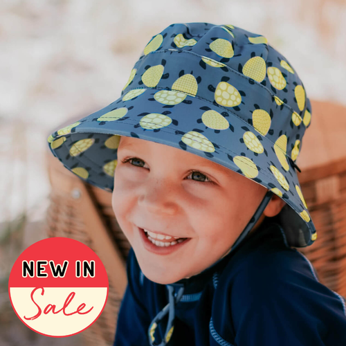 Kids Classic Swim Bucket Beach Hat - Turtle