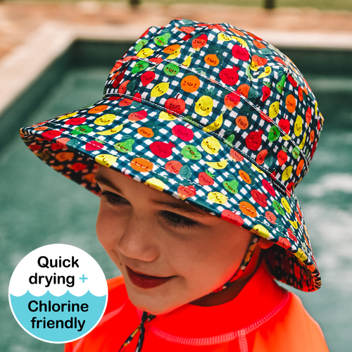Classic Swim Bucket Beach Hat - Fruity