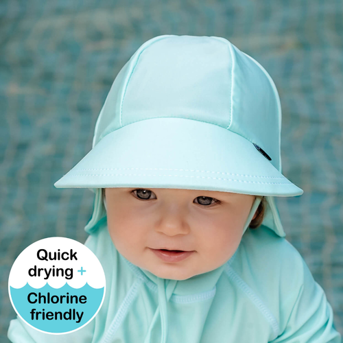 Beach Legionnaire Flap Hat - Aqua