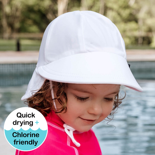 Beach Legionnaire Flap Hat - White