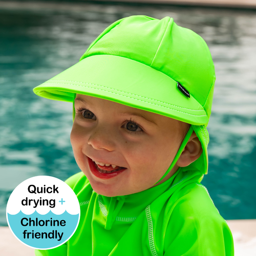 Swim Legionnaire Flap Beach Hat - Zest