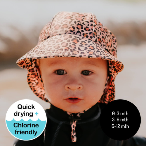 Kids Swim Legionnaire Beach Hat - Leopard