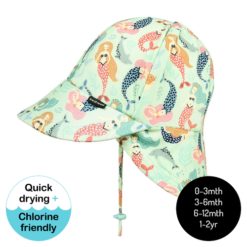 Kids Swim Legionnaire Beach Hat - Mermaid