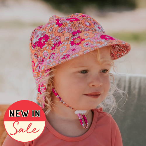 Kids Swim Legionnaire Beach Hat - Floral Splendor