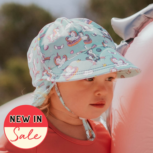 Kids Swim Legionnaire Beach Hat - Unicorn