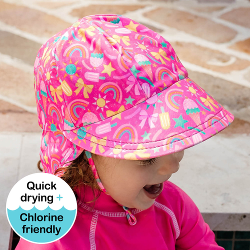 Swim Legionnaire Flap Beach Hat - Summertime