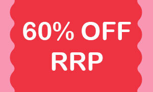 60% OFF RRP